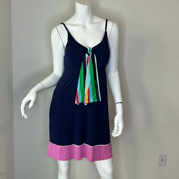 Trina Turk women’s deco stripe cover-up dress size medium - Picture 1 of 8